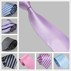 G2000领带男士正装商务真丝桑蚕丝韩版时尚结婚面试8cm浅紫色领带