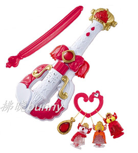 BANDAI日版变身器Go公主光之美少女魔法棒赤红小提琴钥匙套装