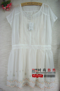 出口日本2023夏外贸原单女人连衣裙全棉短袖小清新蕾丝裙子2件套