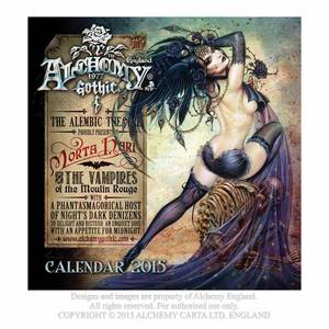 英国A牌 哥特摇滚金属朋克 Alchemy Gothic - CAL15 2015年台历
