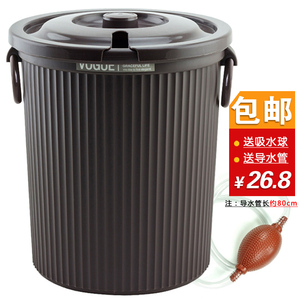 包邮高档茶具专用带盖茶渣桶配套 排水桶  加厚型茶水桶垃圾桶