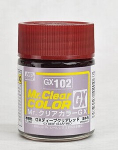 郡士 郡仕 君士  透明深红 模型上色涂料油性漆 18ML GX-102