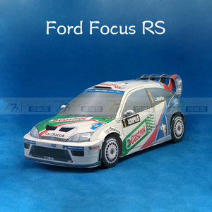 [777纸模型]福特福克斯Ford Focus RS拉力版赛车1:24 1:18