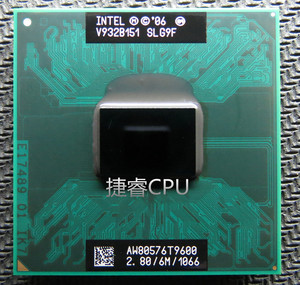 T9600 2.8 6M E0步进 原装正式版CPU 通用P9600 T9900 PM45平台