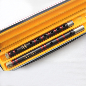 专业演奏型黑檀二人台用枚平均孔檀木笛子买一送十 李建刚制