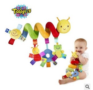 婴儿法国Taggies可爱动物多彩标签床绕车挂外贸出口毛绒玩具公仔