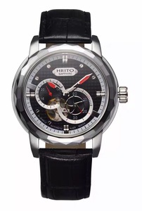 手表 正品瑞士品牌恒瑞帝欧男款全自动镂空透底机械腕表品牌：瑞