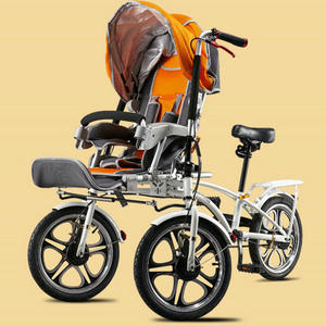 台湾YABBY/雅比二代 母婴车 母子车 亲子车 婴童三轮车 可推可骑
