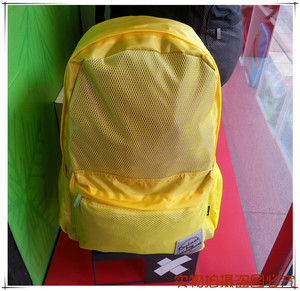 正品COOLMAX潮流指标黄色简约网布背包双肩包414209-22