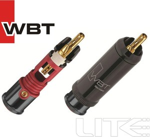 原装 德国WBT 0114Cu 超值镀金版 单点传输 音频RCA插头 莲花插头