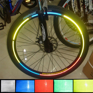 包邮6张含48条车轮反光贴 轮毂夜间反光条 电动车自行车轮圈弧形