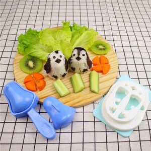 DIY做寿司工具  小企鹅饭团模具套装 日本可爱便当制作紫菜包饭