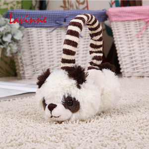 乐纷 LA VINNE 可爱毛绒玩具熊猫动物保暖耳罩耳套礼品。
