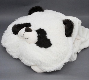 乐纷 LA VINNE 熊猫春秋丝绒毛毯婴儿浴巾。