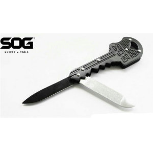 美国SOG索格多用途钥匙扣指甲锉小刀钥匙扣户外工具便携小工具