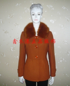 久久红元14B-100冬装中老年女装妈妈装短款修身羊毛毛呢外套上衣