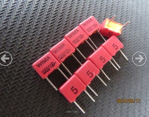 铜脚 红WIMA FKP 1000pF/100V（1000P 102）薄膜电容器