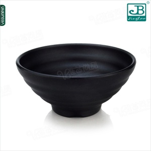 美日嘉宝仿瓷餐具 日式面碗 黑色塑料大汤碗7寸米饭碗 密胺碗C029