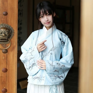 雪佳人-中国风女装汉元素传统汉服女沃裙女士上衣冬…一套