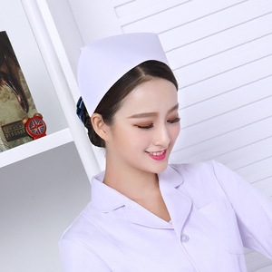 护士帽白色粉色护士长帽子工作帽燕尾帽蓝色加厚涤卡南丁格尔包邮