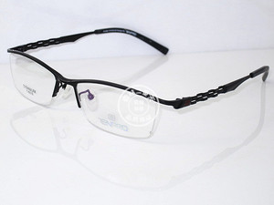 专柜正品 淡泊眼镜架/眼镜框 T6018 纯钛 黑色