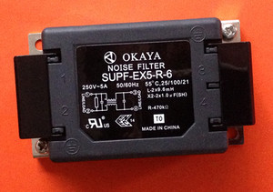 SUPF-EX5-R-6 全新日本岗谷OKAYA 电源噪声滤波器 5A 250V