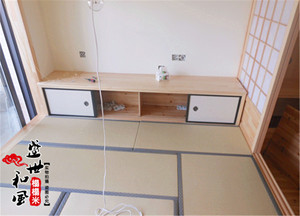 日式低柜矮柜书柜 樟子松实木 天地带门移门 和室榻榻米全套定制