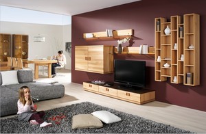 北欧板式 美式实木定制 背景墙柜 电视柜书柜等家装高清实景