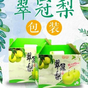 新品翠冠c梨纸箱十斤快递包b装盒包装箱梨子盒子5斤10斤装翠冠梨