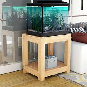 水草缸家用鱼缸底柜桌子高7070厘米多层1F20cm简易宽30 40实木低