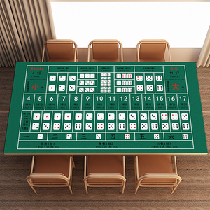 赌大小点b骰子桌布高端加厚比赛游戏专用押大小桌垫打牌骰宝台布