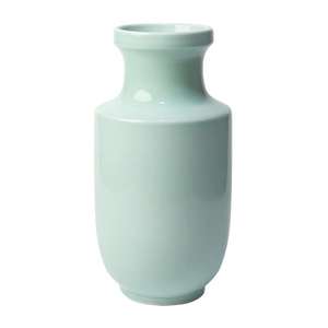 墨蓝花器青瓷投入瓶中式日式花道插花器皿陶瓷花瓶棒槌瓶客厅摆件