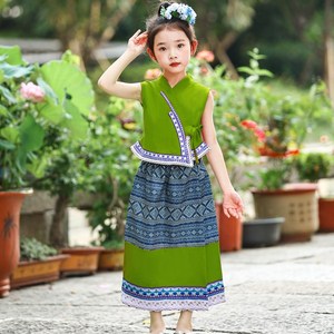 今年流行5舞南少数民族服装儿童傣族6蹈服装云个西双版纳运动会女