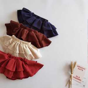 韩国女童半身裙子婴儿童网红洋气春装小春裙裙春季宝宝蛋糕短童.