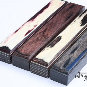 DIY压缩科技木料彩木板人工层压高密度彩色层压板G10木.板彩木蓝