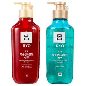 韩国进口RYO/吕红吕洗发水550ml*F2瓶 染烫损伤修护男女洗头膏套