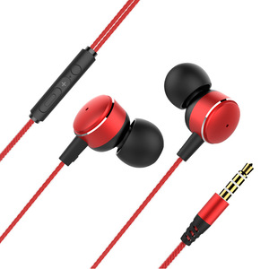 Sports Earphone Base Earbuds with MicdHea phones金属线控耳机