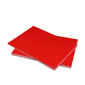 速发双面/单面大红色卡纸红色高光铜版纸160克/230克A4 /A3红色铜