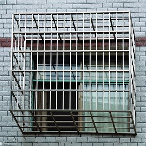 温州304不锈钢防盗窗花架雨蓬窗罩栏杆防护栏封阳台铝合金防护网