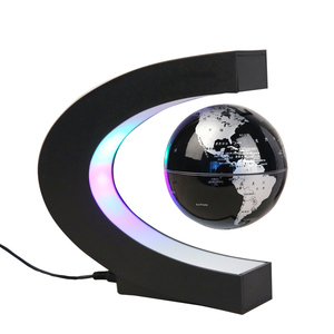 黑科技磁悬d浮地球仪蓝牙音响3d立体发光自小灯意转夜创办公室摆