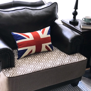 美式欧式棕色沙发垫 四季通用简约布艺沙发坐垫沙U发罩沙发套定制