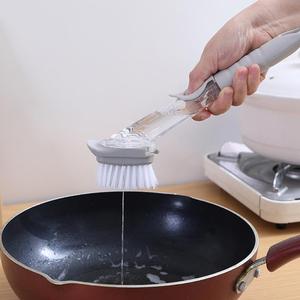 厨房洗锅刷液压刷子自动加液式多功能长柄洗碗刷懒人清洁器家用