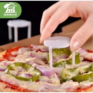 塑料圆盖白色披萨三角架外卖分离支架Pizza足数200只包邮