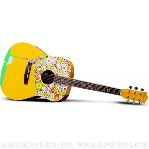 民谣吉他41寸彩烟 男女初学 艺术吉他系列 新手入门