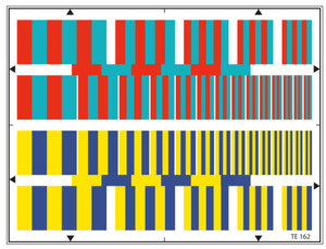 色度分辨率测试图卡色度通道振幅频率响应彩色多脉冲图案chart卡