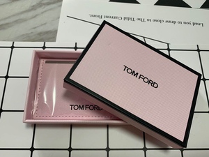 TF 汤姆.福特扩香石卡片镜卡包化妆镜粉色金色银色口红包正品包邮