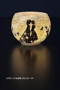 【DISNEY日本代购】冰雪奇缘3D立体球型夜灯拼图80片吹气灭灯