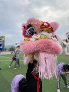 儿童舞狮雄狮少年狮头醒狮中小学生舞狮南狮儿童双人醒狮四号醒狮