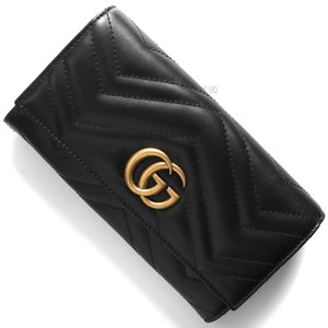 古驰GUCCI古奇GG MARMONT女礼物长款对折钱包卡夹443436正品代购