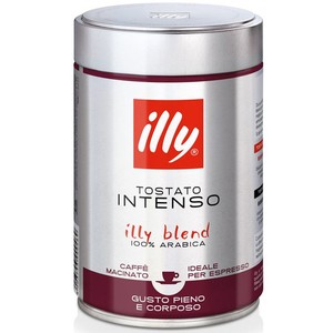 意利illy 意大利进口深度烘焙浓缩专用精细研磨咖啡粉250g罐装